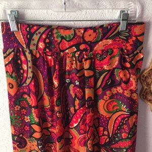 🌈PRICE FIRM‼️VTG psychedelic 60’s maxi skirt